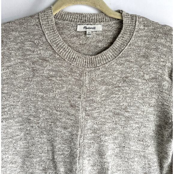 Madewell Women's Knot Front Sweater Size Small Soft Cream Beige Top - Picture 2 of 5